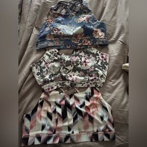 3 Torrid sports bras size 2